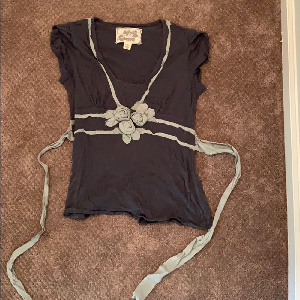 Anthropologie Deletta Floral Top